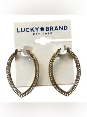 Lucky Brand | Matt Gold-Tone Drop Earrings